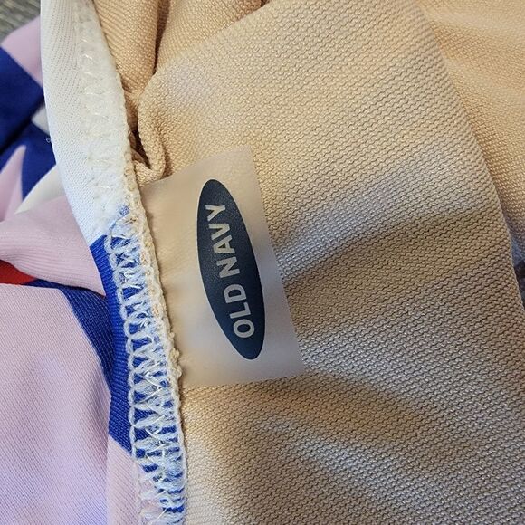 Old Navy one piece scoopneck swimsuit striped size XS - Picture 5 of 7